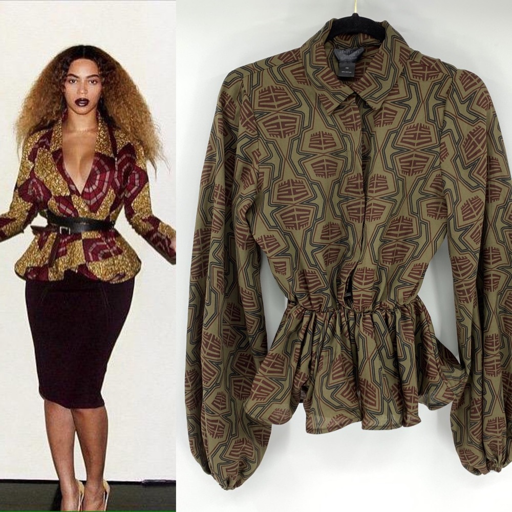 Demestiks by Reuben Reuel Womens Top Peplum Style - Picture 1 of 8